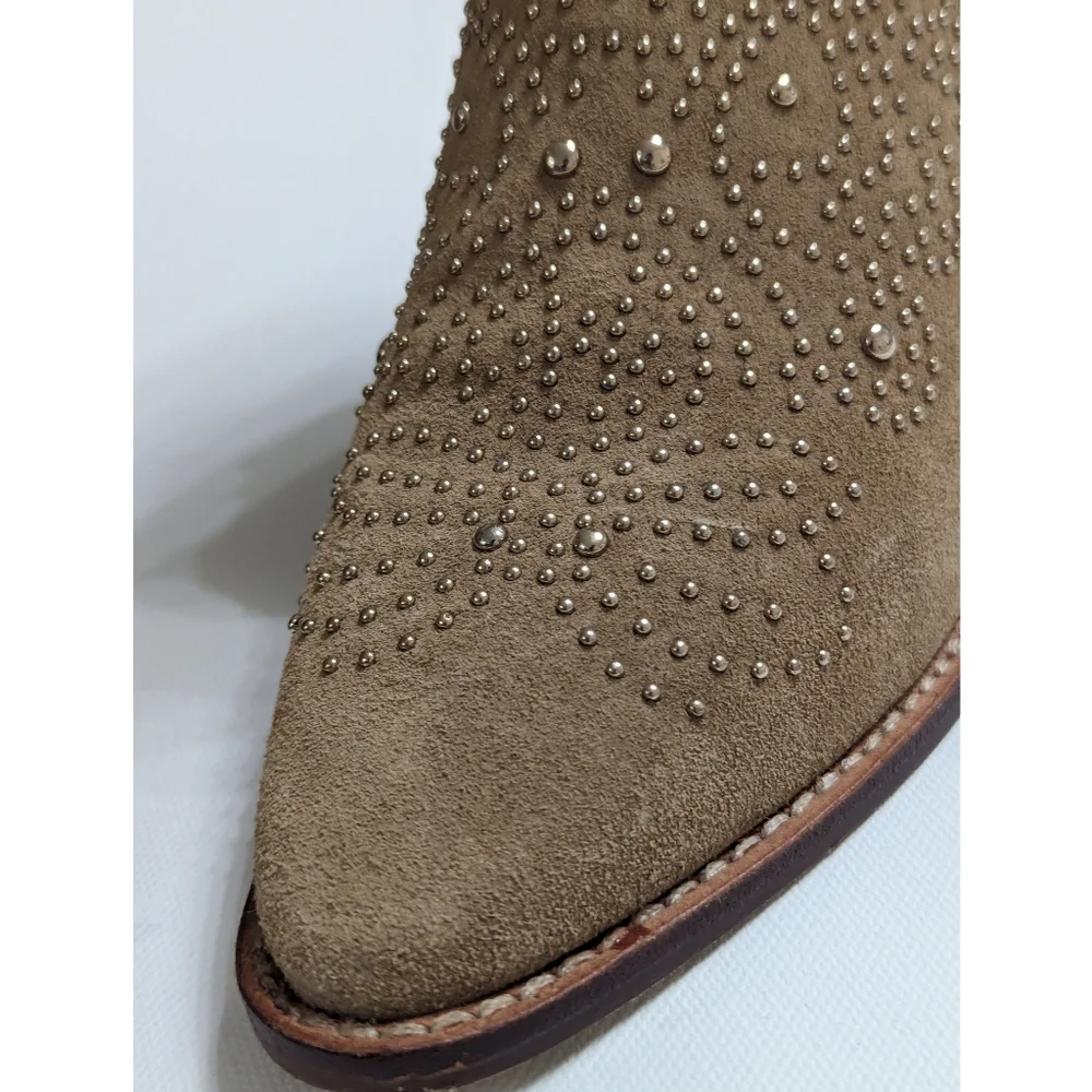 ZARA Suede Studded Ankle Boots With Buckles Women's Size 5 - Picture 15 of 16